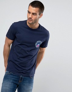 Темно-синяя футболка с принтом на спине Penfield - Темно-синий