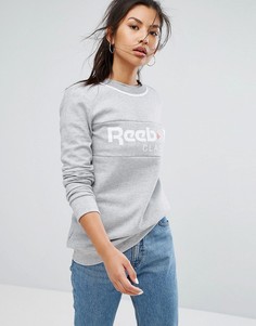 Серый свитшот с логотипом Reebok Classics - Серый