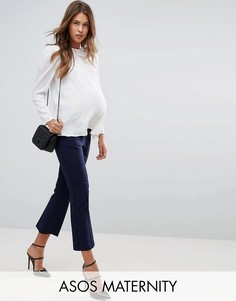 Расклешенные брюки ASOS MATERNITY Tailored - Темно-синий