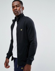Черный свитшот на сквозной молнии Lyle & Scott - Черный