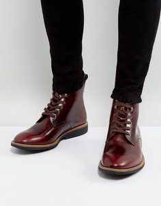 Темно-бордовые ботинки со шнуровкой PS by Paul Smith Hamilton - Красный