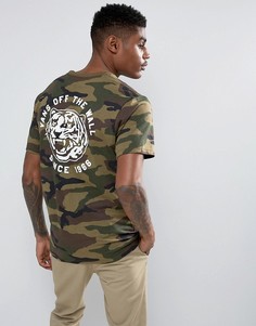 Зеленая футболка с камуфляжным принтом Vans Coach Murphy VA36FYCMA - Зеленый