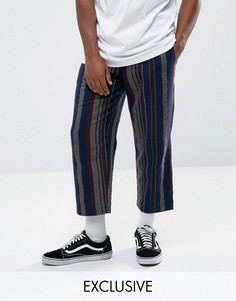 Свободные брюки в полоску Reclaimed Vintage Inspired - Синий