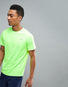 Зеленая футболка для бега New Balance Impact MT63223EGL - Зеленый