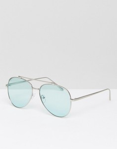 Солнцезащитные очки-авиаторы со стеклами мятно-зеленого цвета Skinnydip - Зеленый