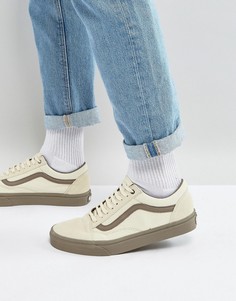 Бежевые кроссовки Vans Old Skool - Бежевый