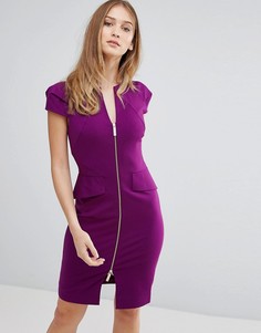 Структурированное платье-футляр Ted Baker - Фиолетовый