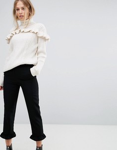 Джемпер с оборкой Y.A.S - Белый