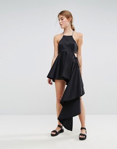 Асимметричное платье Weekday Press Collection - Черный