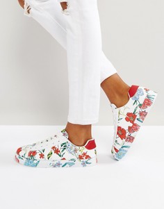 Кроссовки с цветочным принтом New Look - Белый