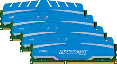Модуль памяти Crucial Ballistix Sport XT DDR3 DIMM 1866MHz PC3-14900 CL10 - 32Gb KIT (4x8Gb) BLS4C8G3D18ADS3BEU