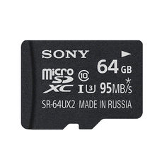 Карта памяти 64Gb - Sony Micro Secure Digital UHS-I Class 10 U3 SR64UX2AT