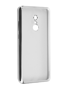 Аксессуар Чехол Xiaomi Redmi Note 4 SkinBox Silicone Chrome Border 4People Silver T-S-XRN4-008