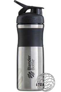 Шейкер BlenderBottle SportMixer Stainless 828ml Black-Black BB-SMST-BLBL