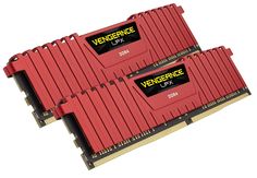 Модуль памяти Corsair Vengeance LPX Red DDR4 DIMM 2666MHz PC4-21300 CL16 - 32Gb KIT (2x16Gb) CMK32GX4M2A2666C16R