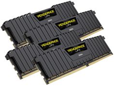 Модуль памяти Corsair Vengeance LPX DDR4 DIMM 3000MHz PC4-24000 CL15 - 64Gb KIT (4x16Gb) CMK64GX4M4C3000C15