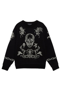 Свитшот с принтом Alexander McQueen