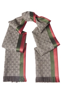 Комбинированный шарф Gucci
