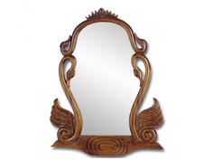 Зеркало (satin furniture) коричневый 80x100x4 см.