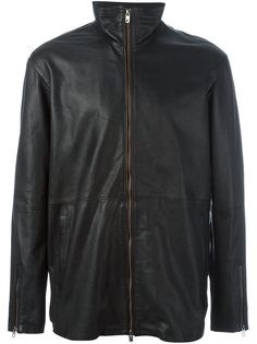 кожаная куртка на молнии Diesel Black Gold