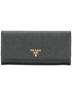 кошелек с бляшкой-логотипом Prada