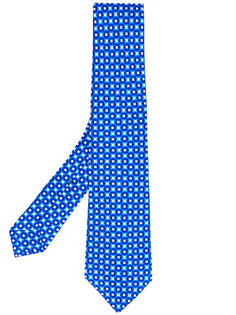 галстук с геометрическим принтом Kiton
