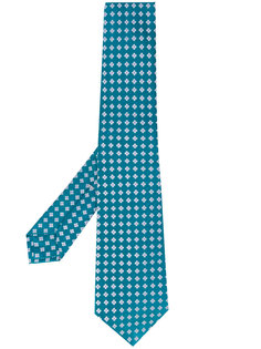 галстук с цветочным узором Kiton