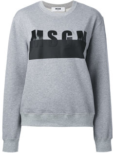 толстовка с принтом-логотипом MSGM