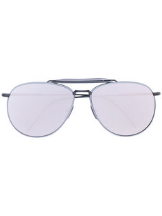 зеркальные солнцезащитные очки-авиаторы Thom Browne Eyewear