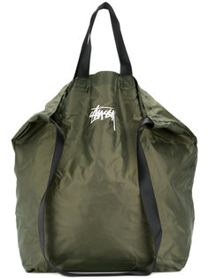сумка-тоут с принтом-логотипом Stussy
