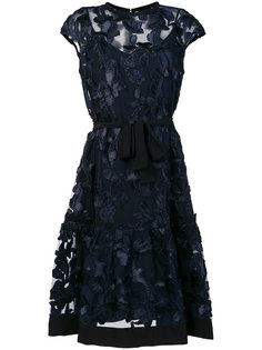 платье с цветочным принтом и поясом Cavalli Class