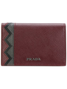 визитница с зигзагообразной панелью Prada