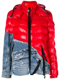 куртка с капюшоном и джинсовой вставкой  Moncler X Craig Green