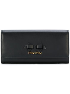 кошелек с элементом банта Miu Miu