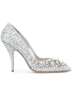 embellished glitter pumps  Miu Miu