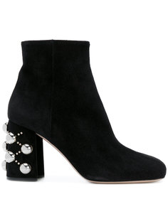 embellished ankle boots Miu Miu