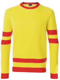 свитер с полосатой отделкой Mp  Massimo Piombo