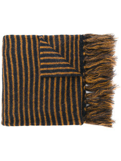 striped fringed scarf Mp  Massimo Piombo