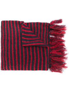 striped fringed scarf Mp  Massimo Piombo