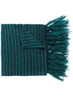 striped fringed scarf Mp  Massimo Piombo