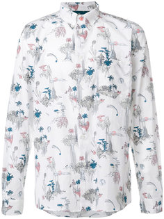 рубашка с растительным принтом Ps By Paul Smith