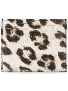 leopard print cardholder Maison Margiela