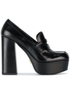 туфли-лоферы на платформе Prada