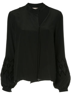 cut out long sleeve blouse Zeus+Dione