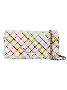 Fold Over Shearling Clutch  Miu Miu