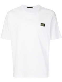 футболка с бляшкой с логотипом Love Moschino