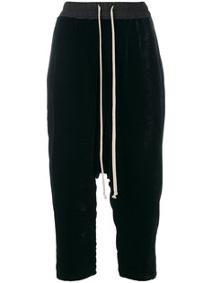 брюки с заниженным шаговым швом и шнурком  Rick Owens