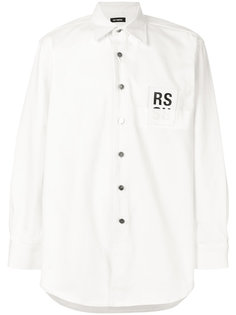 джинсовая рубашка с логотипом Raf Simons