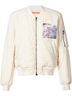 graphic print bomber jacket Komakino