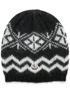 patterned beanie hat Moncler